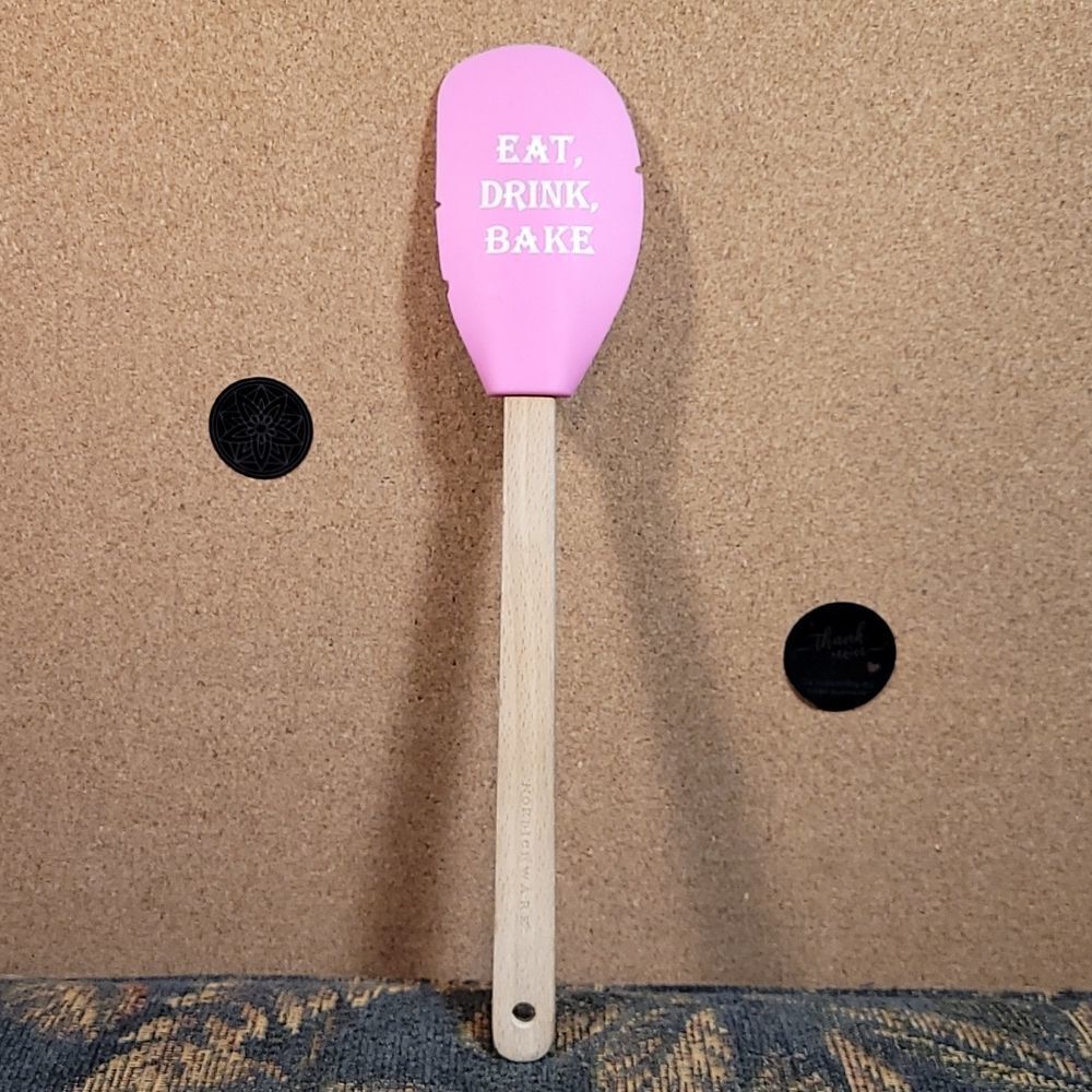 Nordicware Pink ' Eat, Drink, Bake' Spatula